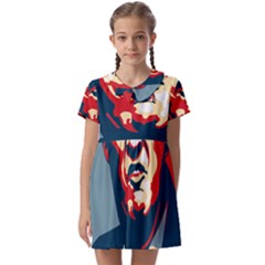 Trump2 Kids  Asymmetric Collar Dress by goljakoff