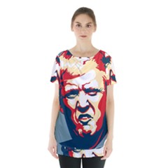 Trump Pop Art Skirt Hem Sports Top by goljakoff