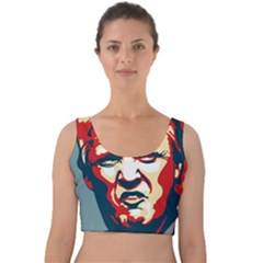 Trump Pop Art Velvet Crop Top by goljakoff