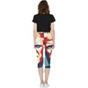 Trump pop art Inside Out Lightweight Velour Capri Leggings  View2