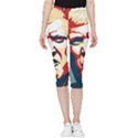 Trump pop art Inside Out Lightweight Velour Capri Leggings  View3