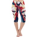 Trump pop art Lightweight Velour Cropped Yoga Leggings View1