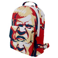 Trump Pop Art Flap Pocket Backpack (small) by goljakoff