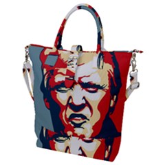 Trump Pop Art Buckle Top Tote Bag by goljakoff