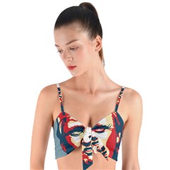 Trump Pop Art Woven Tie Front Bralet by goljakoff