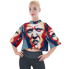 Trump pop art Mock Neck Tee