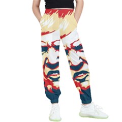 Trump Pop Art Kids  Elastic Waist Pants by goljakoff