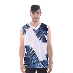 Blue Banana Leaves Men s Basketball Tank Top by goljakoff