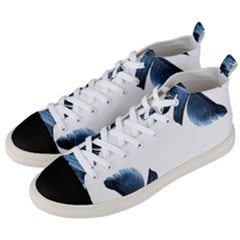 Blue Banana Leaves Men s Mid-top Canvas Sneakers by goljakoff