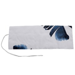 Blue Banana Leaves Roll Up Canvas Pencil Holder (s) by goljakoff