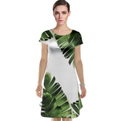 Green Banana Leaves Cap Sleeve Nightdress by goljakoff