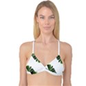 Green banana leaves Reversible Tri Bikini Top View1