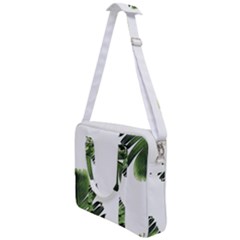 Green Banana Leaves Cross Body Office Bag by goljakoff