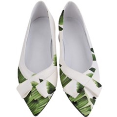 Green Banana Leaves Women s Bow Heels by goljakoff