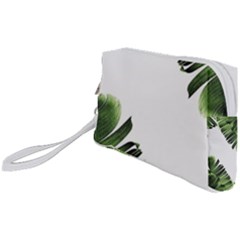 Green Banana Leaves Wristlet Pouch Bag (small) by goljakoff