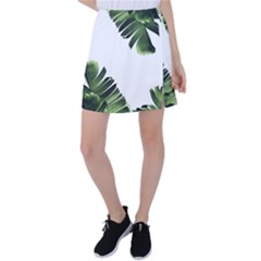 Green Banana Leaves Tennis Skirt by goljakoff