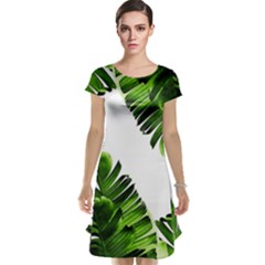 Banana Leaves Cap Sleeve Nightdress by goljakoff