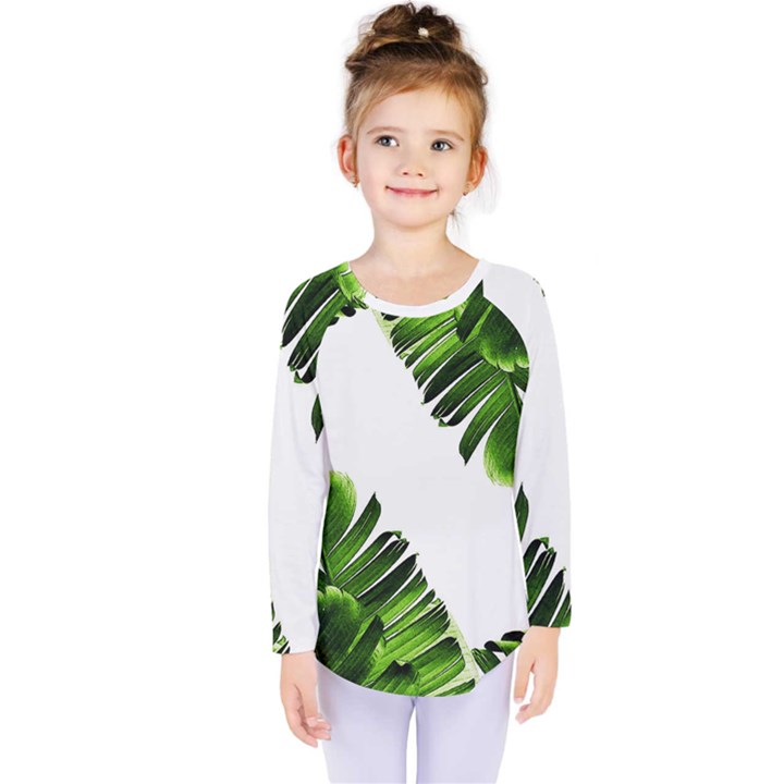 Banana leaves Kids  Long Sleeve Tee