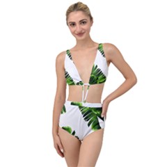 Banana Leaves Tied Up Two Piece Swimsuit by goljakoff