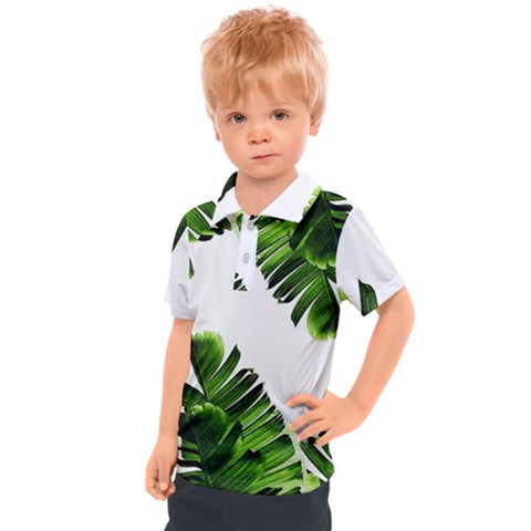 Banana Leaves Kids  Polo Tee by goljakoff