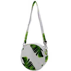 Banana Leaves Crossbody Circle Bag by goljakoff