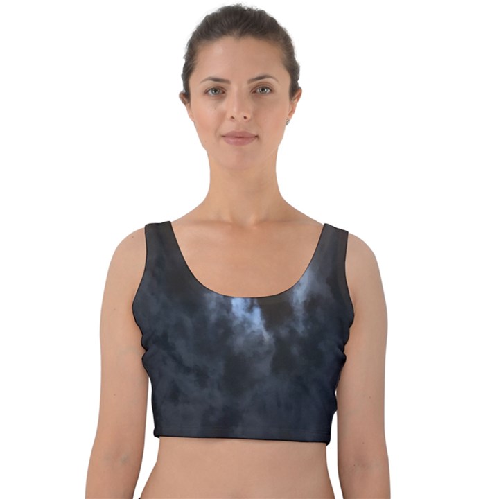 Mystic Moon Collection Velvet Crop Top