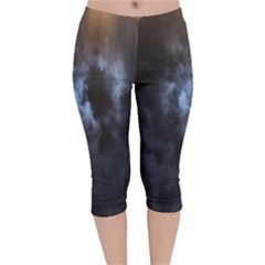 Mystic Moon Collection Velvet Capri Leggings  by HoneySuckleDesign