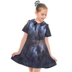 Mystic Moon Collection Kids  Short Sleeve Shirt Dress by HoneySuckleDesign