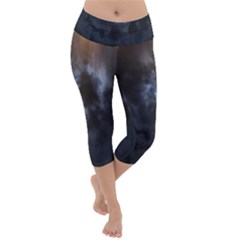 Mystic Moon Collection Lightweight Velour Capri Yoga Leggings by HoneySuckleDesign