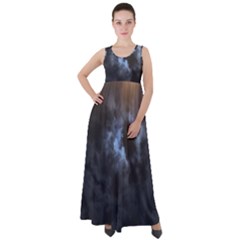 Mystic Moon Collection Empire Waist Velour Maxi Dress