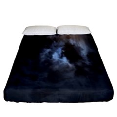 Mystic Moon Collection Fitted Sheet (california King Size) by HoneySuckleDesign