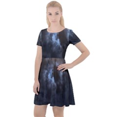 Mystic Moon Collection Cap Sleeve Velour Dress  by HoneySuckleDesign