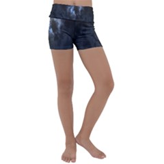 Mystic Moon Collection Kids  Lightweight Velour Yoga Shorts by HoneySuckleDesign