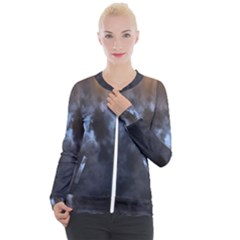 Mystic Moon Collection Casual Zip Up Jacket by HoneySuckleDesign