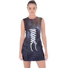 Mystic Moon Collection Lace Up Front Bodycon Dress by HoneySuckleDesign