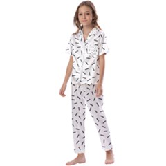 Rain  Kids  Satin Short Sleeve Pajamas Set by Sobalvarro