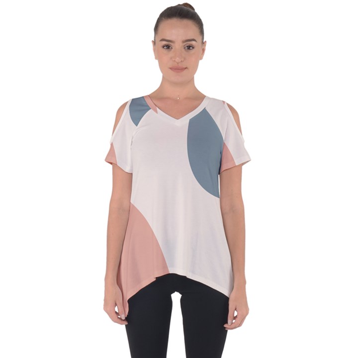 Abstract shapes  Cut Out Side Drop Tee