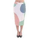 Abstract shapes  Velvet Midi Pencil Skirt View1