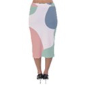 Abstract shapes  Velvet Midi Pencil Skirt View2