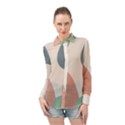 Abstract shapes  Long Sleeve Chiffon Shirt View1