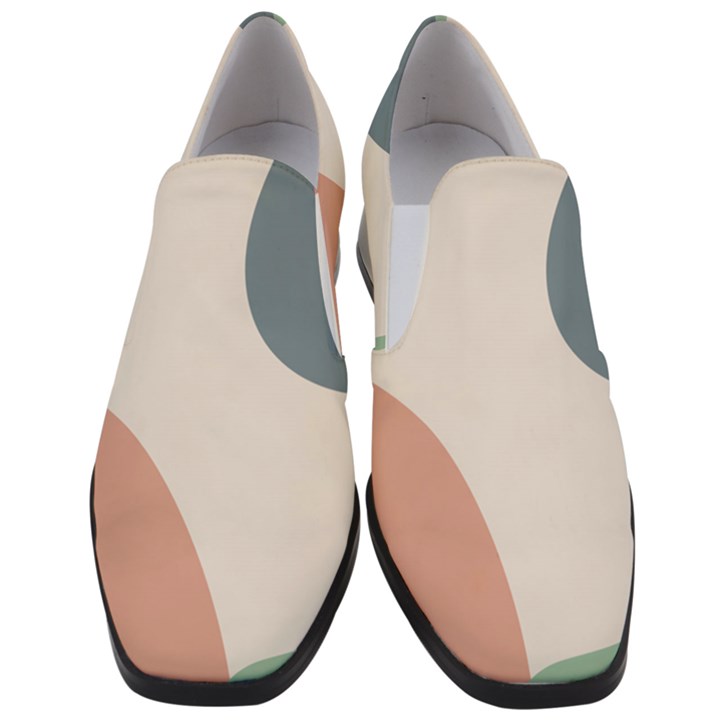 Abstract shapes  Women Slip On Heel Loafers