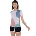 Abstract shapes  Back Circle Cutout Sports Tee View1