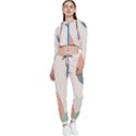 Abstract shapes  Cropped Zip Up Lounge Set View1