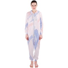 Marble Stains  Hooded Jumpsuit (ladies)  by Sobalvarro