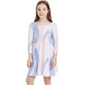 Marble stains  Kids  Quarter Sleeve Skater Dress View1