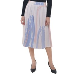 Marble Stains  Classic Velour Midi Skirt  by Sobalvarro