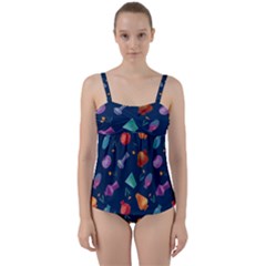 05141f08-637d-48fd-b985-cd72ed8157f3 Twist Front Tankini Set by SychEva