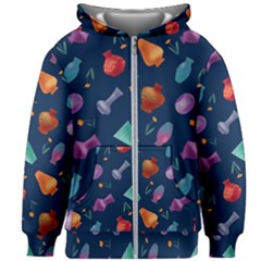 05141f08-637d-48fd-b985-cd72ed8157f3 Kids  Zipper Hoodie Without Drawstring by SychEva