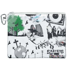 Skater-underground Canvas Cosmetic Bag (xxl) by PollyParadise