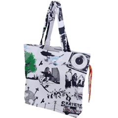 Skater-underground Drawstring Tote Bag by PollyParadise